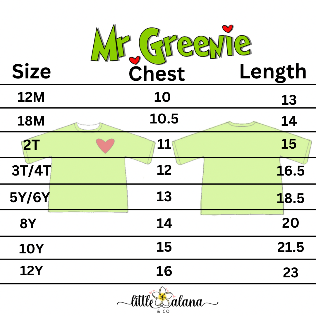 Mr.Greenie Velvet Tshirt Pre Order